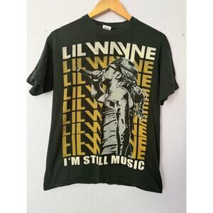 Lil Wayne T-Shirt I’m Still Music Green Medium Gildan
